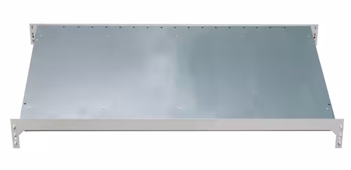 Andere weergave van het artikel Extra niveau voor schuine vloerrekken MULTIplus150, 1300 x 600, verzinkt/RAL 7035 lichtgrijs uit de categorie rekkenrekken