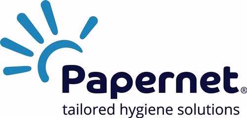 Logo 4029897 Gevouwen handdoek 2-laags wit Lengte ca. 240 mm x breedte ca. 230 mm PAPERNET