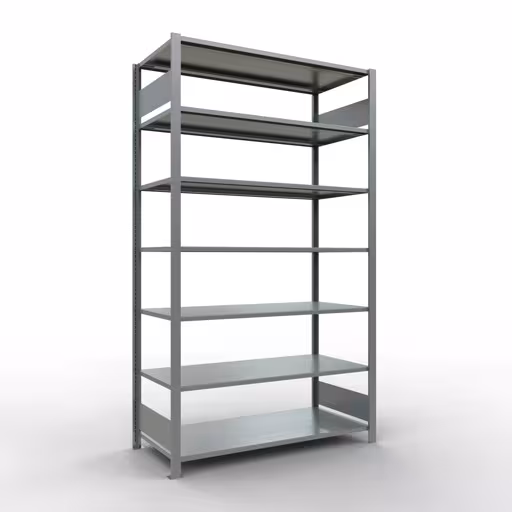 Afbeelding nr. 13 van het artikel, kantoorrekken, insteeksysteem MULTIplus150, 2300 x 1300 x 600 mm, 7 planken, verzinkt, zonder middenaanslag uit de productgroep kantoorrekken van Schulte Lagertechnik