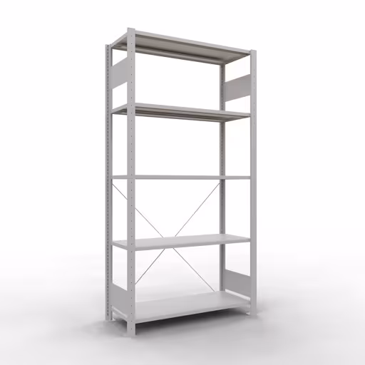 Figuur nr. 12 van het artikel basisrek, legplank-insteeksysteem MULTIplus85, 2000 x 1000 x 400 mm, 5 legborden, RAL 7035 lichtgrijs uit de productgroep insteeksysteem van het merk Schulte Lagertechnik.