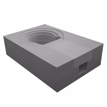 Flavent Pro isolatielichaam DN 75 van XPS, WLG 036 van Klöber Flavent Pro isolatielichaam voor schuine dakafvoeren, dakdoorgangen geïsoleerd, art.nr. KF7553-70