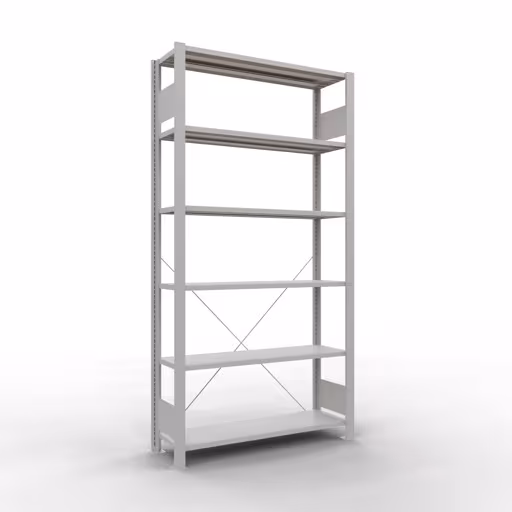 Afbeelding nr. 15 van het artikel, kantoorrekken, insteeksysteem MULTIplus85, 2000 x 1000 x 300 mm, 6 planken, zonder aanslaglijst, lichtgrijs uit de productgroep kantoorrekken van Schulte Lagertechnik