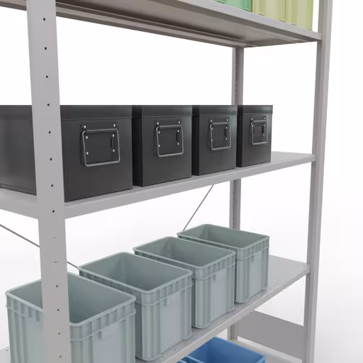 Productafbeelding nr. 8 van het artikel insteeksysteem basisplank 2000x1300x400 mm, type 150 kg, lichtgrijs uit het insteeksysteem assortiment van Schulte Lagertechnik