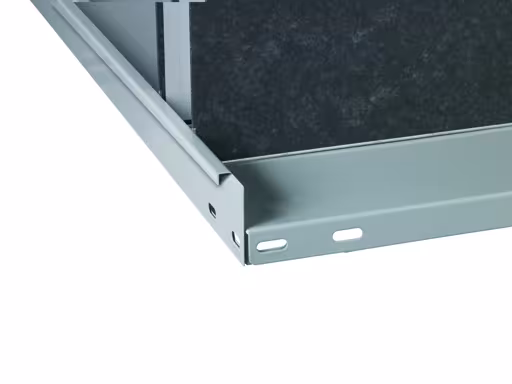 Afbeelding nr. 7 van het artikel, kantoorreksysteem MULTIplus85 schroefsysteem, 1800 x 1300 x 300 mm, 5 legborden, verzinkt, met aanslagbeugel uit de productgroep kantoorrekken van Schulte Lagertechnik