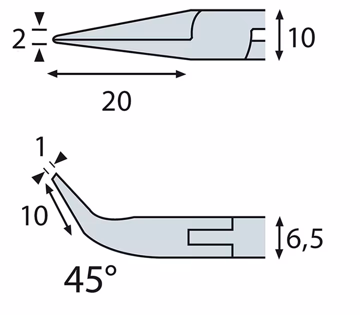Elektronica-punttang ESD, glad grijpoppervlak. ELORA-4670-OH E 2K uit de categorie zijsnijders met GTIN 4022989128465 Elektronica-punttang ESD, glad grijpoppervlak. ELORA-4670-OH E 2K van het merk ELORA uit het tangenassortiment
