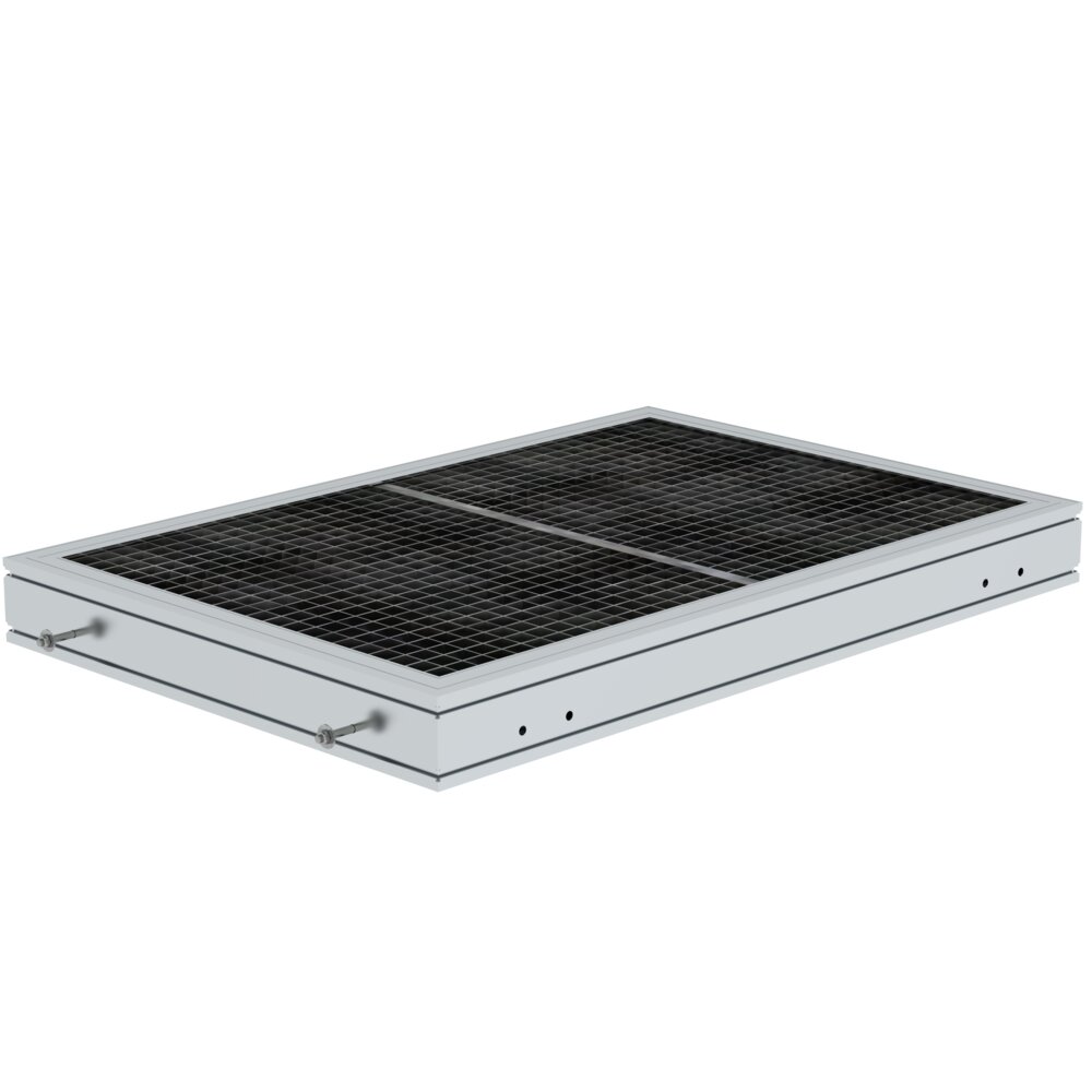 Munk platform stalen roosterplatform lengte 1260 mm van Günzburger Steigtechnik Munk platform stalen rooster, platformlengte uit de categorie platformladders met artikelnummer 632104