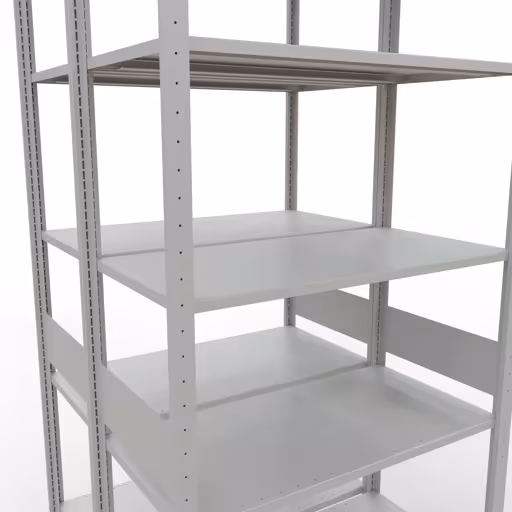 Basisplank, dubbele plank, rekkensysteem MULTIplus150, 3000 x 1000 x (2x500) mm, 2x7 planken, RAL 7035 lichtgrijs van het merk Schulte Lagertechnik uit het rekkenassortiment