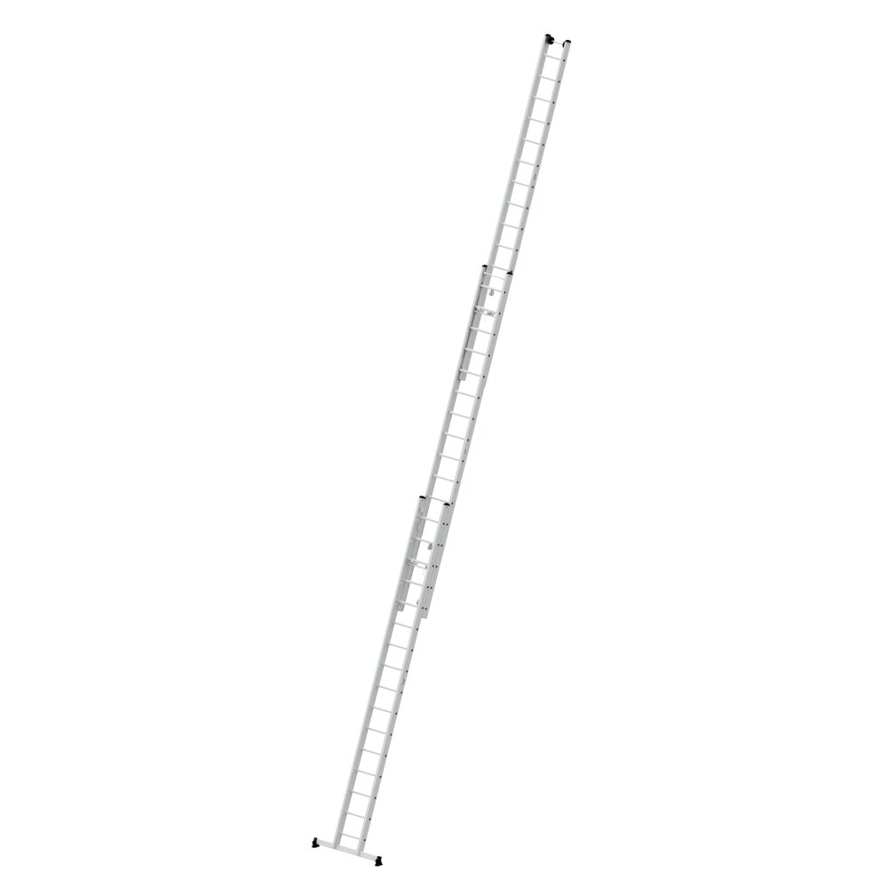 Munk 3-delige touwladder met nivello® traverse, 3x16 sporten, van Günzburger Steigtechnik Munk 3-delige touwladder met Nivello® dwarsbalk uit de categorie uitschuifladders, touwladders met artikelnummer 022416