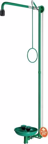 Nooddouche ClassicLine met twee douchekoppen, wandmontage, 3/4" binnendraadaansluiting, B-SAFETY, uit de categorie oogspoelstations en oogspoelingen, artikelnummer 4000387007