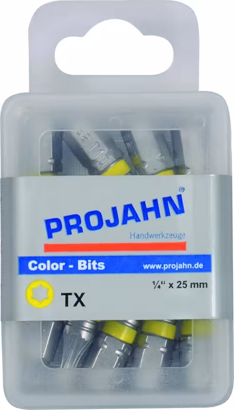 1/4" gemarkeerde bit L25 mm TX T40 verpakking van 10 van PROJAHN met artikelnr. 1737-10
