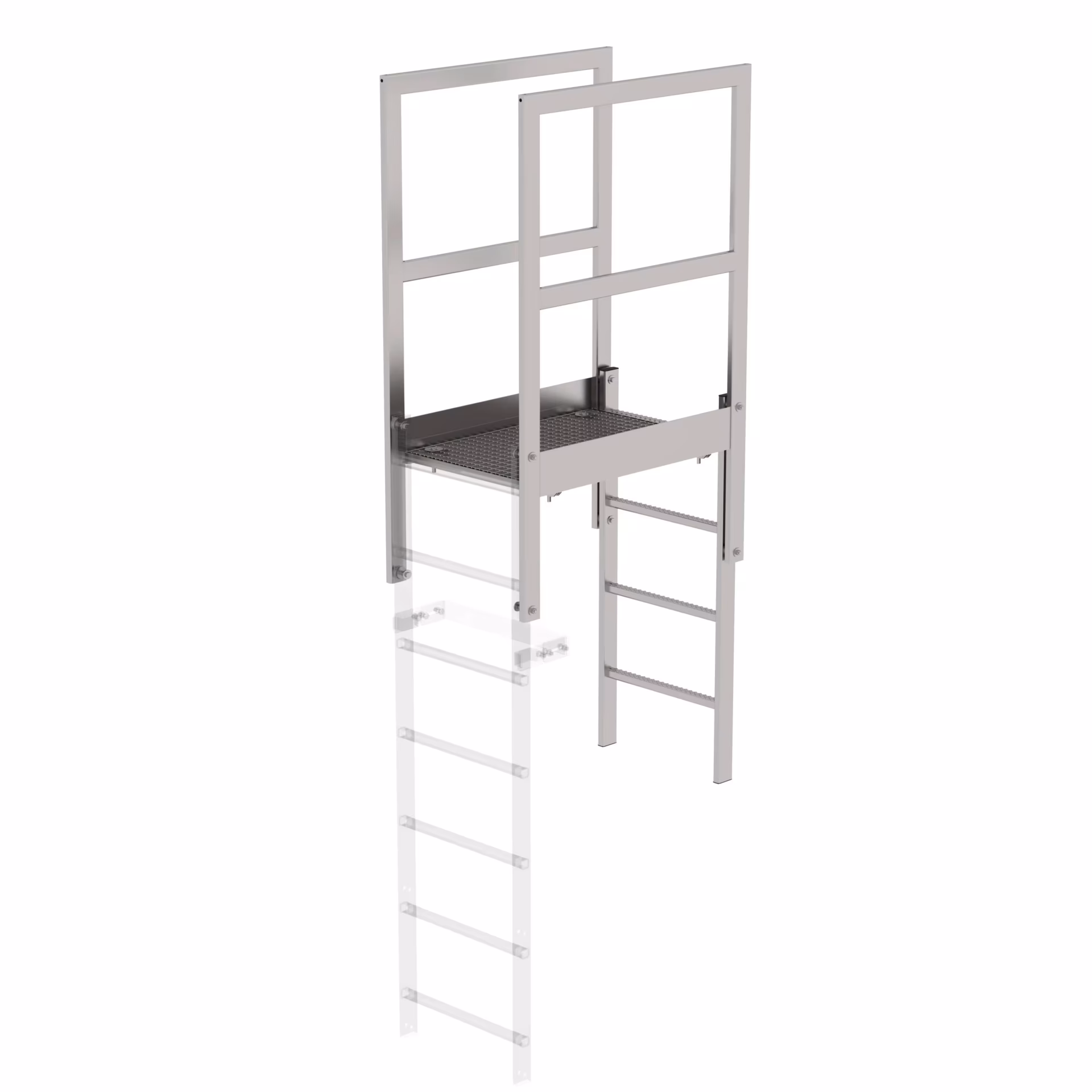 Zolder-overstap RVS V2A van Munk met art.nr. 068181