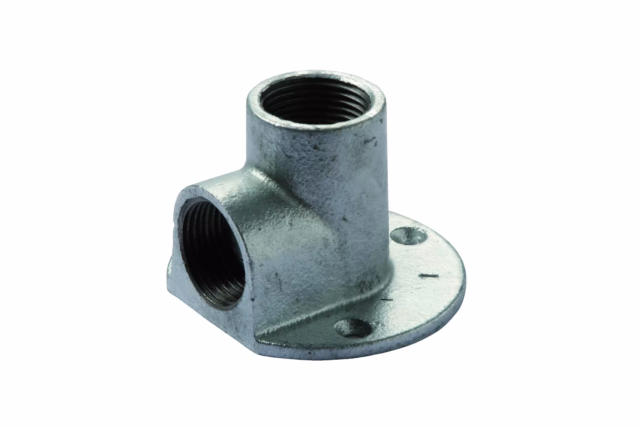 Atusa plafondbeugel nr. 471 1/2" gemaakt van smeedbaar gietijzer, gegalvaniseerd van Atusa Atusa smeedbaar gietijzeren plafondhoekstuk nr. 471, smeedbaar gietijzeren beslag, art.nr. 47105003