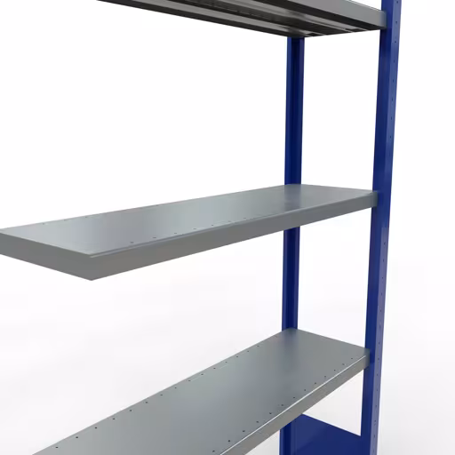 Afbeelding nr. 14 van het artikel aanbouwrekken, stellingrekken, insteeksysteem MULTIplus330, 2000 x 1000 x 300 mm, 5 legborden, lengtestangen, RAL 5010 gentiaanblauw/verzinkt uit de productgroep insteeksysteem van Schulte Lagertechnik