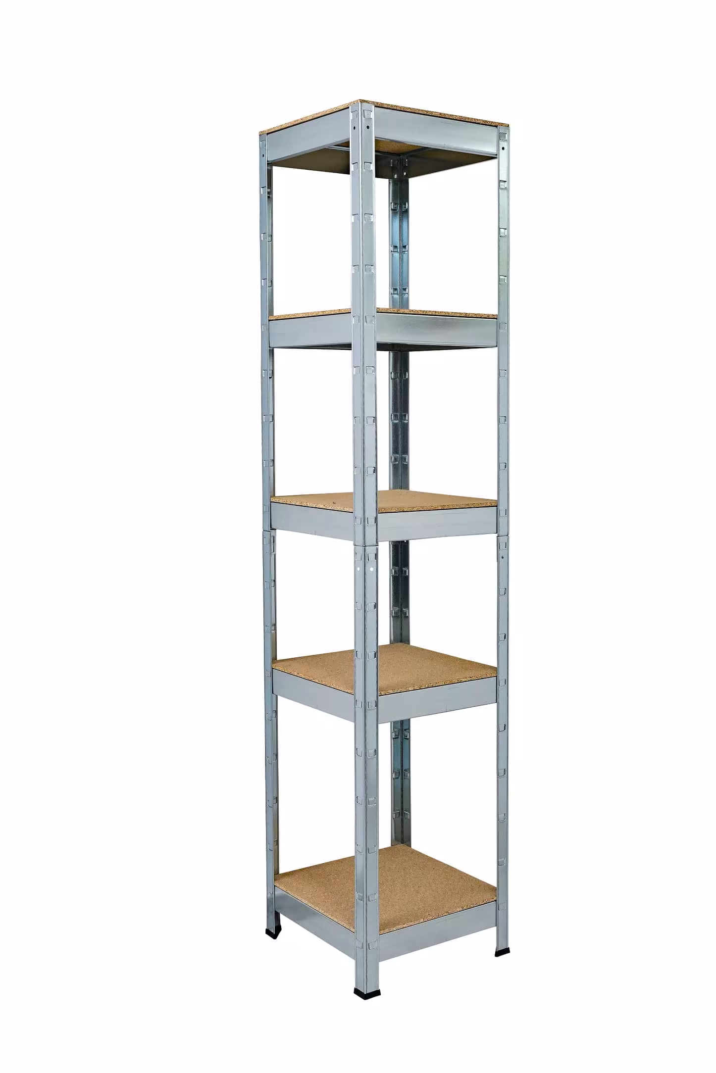 SCHULTE Regalwelt zware plank met 5 houten planken, 180x40x40cm (HxBxD), gegalvaniseerd van Schulte Regalwelt met het artikelnr. R4080-05-02-PEFC