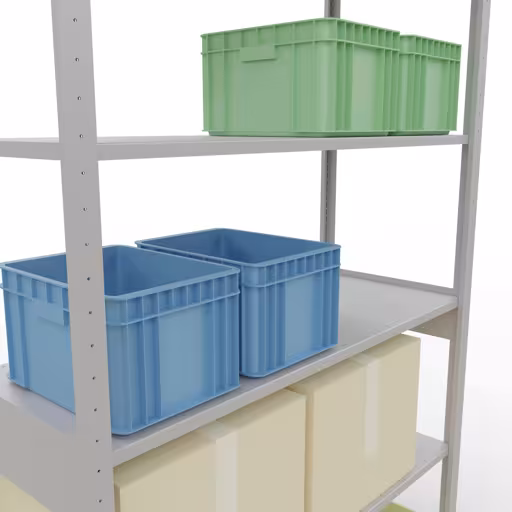 Productafbeelding nr. 8 van het artikel insteeksysteem basisplank 2500x1300x500 mm, type 150 kg, lichtgrijs uit het insteeksysteem assortiment van Schulte Lagertechnik