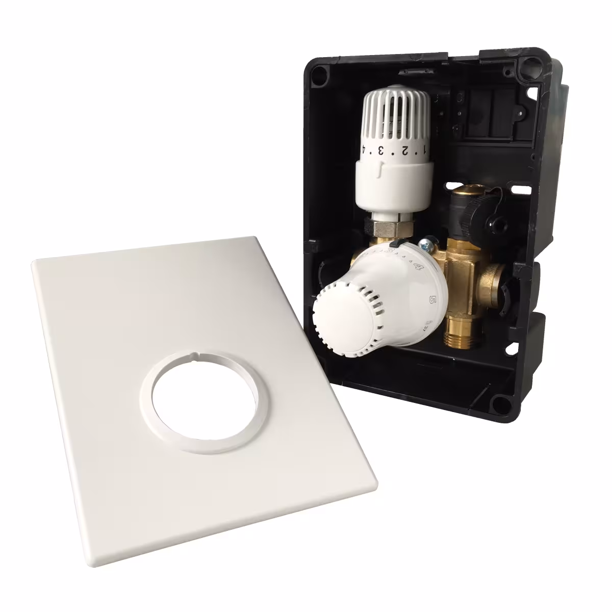 HoWaTech schakelkast TH-RTL UP | RTL klep met thermostaat voor warmwater vloerverwarming van het merk AlcaPlast uit het assortiment vloerverwarming