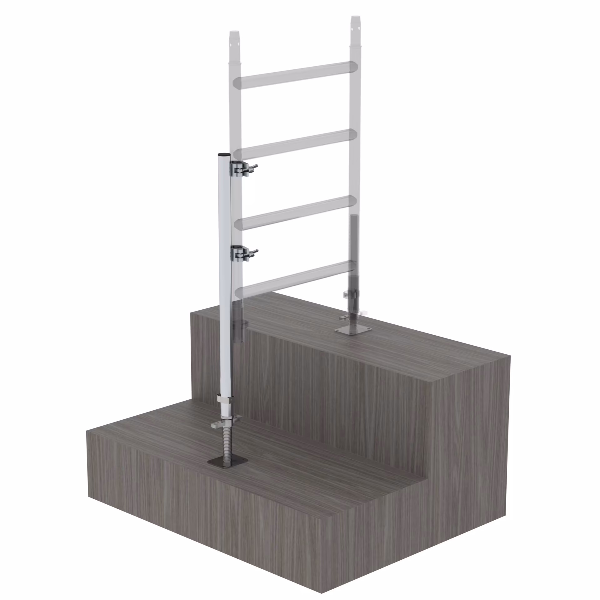Frameverlenging opklikbaar, verstelbereik max. 400 mm van het merk Munk uit het assortiment ladders & steigers