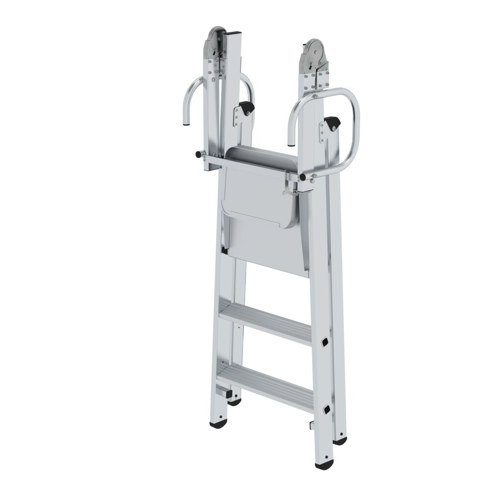 Produktbild (Abb. Ähnlich) 3812114 Insteekbare Munk platformladder met inklapbare handgrepen