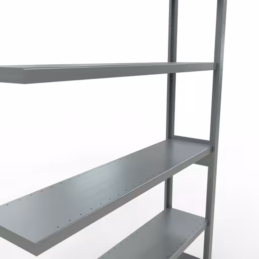 Aanbouwrekken, legbord, insteeksysteem MULTIplus250, 2500 x 1300 x 300 mm, 6 legborden, verzinkt van Schulte Lagertechnik met artikelnr. 12936-130-LR