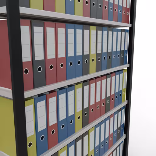 Productafbeelding nr. 13 van het artikel basisplank, kantoorplank, insteeksysteem MULTIplus85, 2300 x 1300 x 300 mm, 7 planken, kruisschoor, zonder aanslaglijst, zwart/lichtgrijs Figuur nr. 13 van het artikel basisrek, kantoorrek, insteeksysteem MULTIplus85, 2300 x 1300 x 300 mm, 7 planken, kruisschoor, zonder aanslaglijst, zwart/lichtgrijs uit de productgroep kantoorrekken van Schulte Lagertechnik.