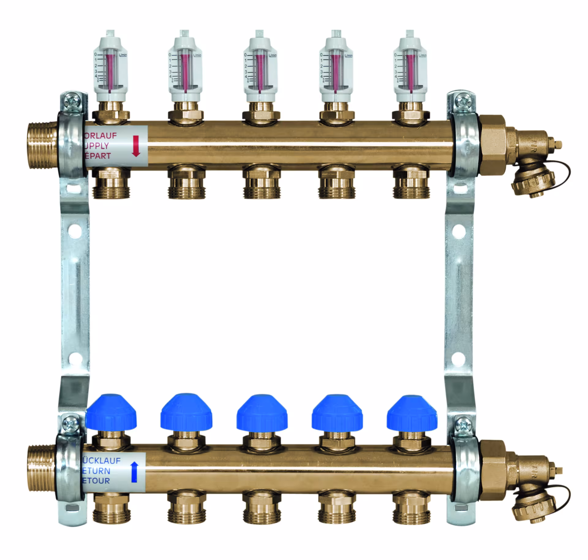 Zewotherm verdeler messing PREMIUM van het merk Zewotherm uit de categorie vloerverwarmingsverdeler