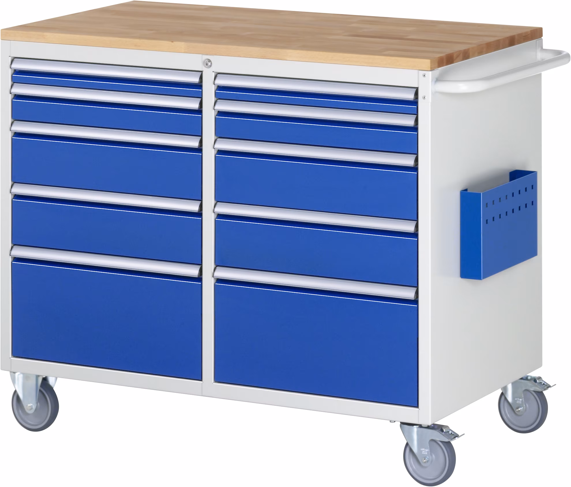 Montagewagen LL5 bovenblad inclusief massief beukenhouten werkblad dikte 25 mm uit de categorie Organisatiesystemen & Werkplaatswagens met artikelnummer 05-LL5.2.2A-B.11