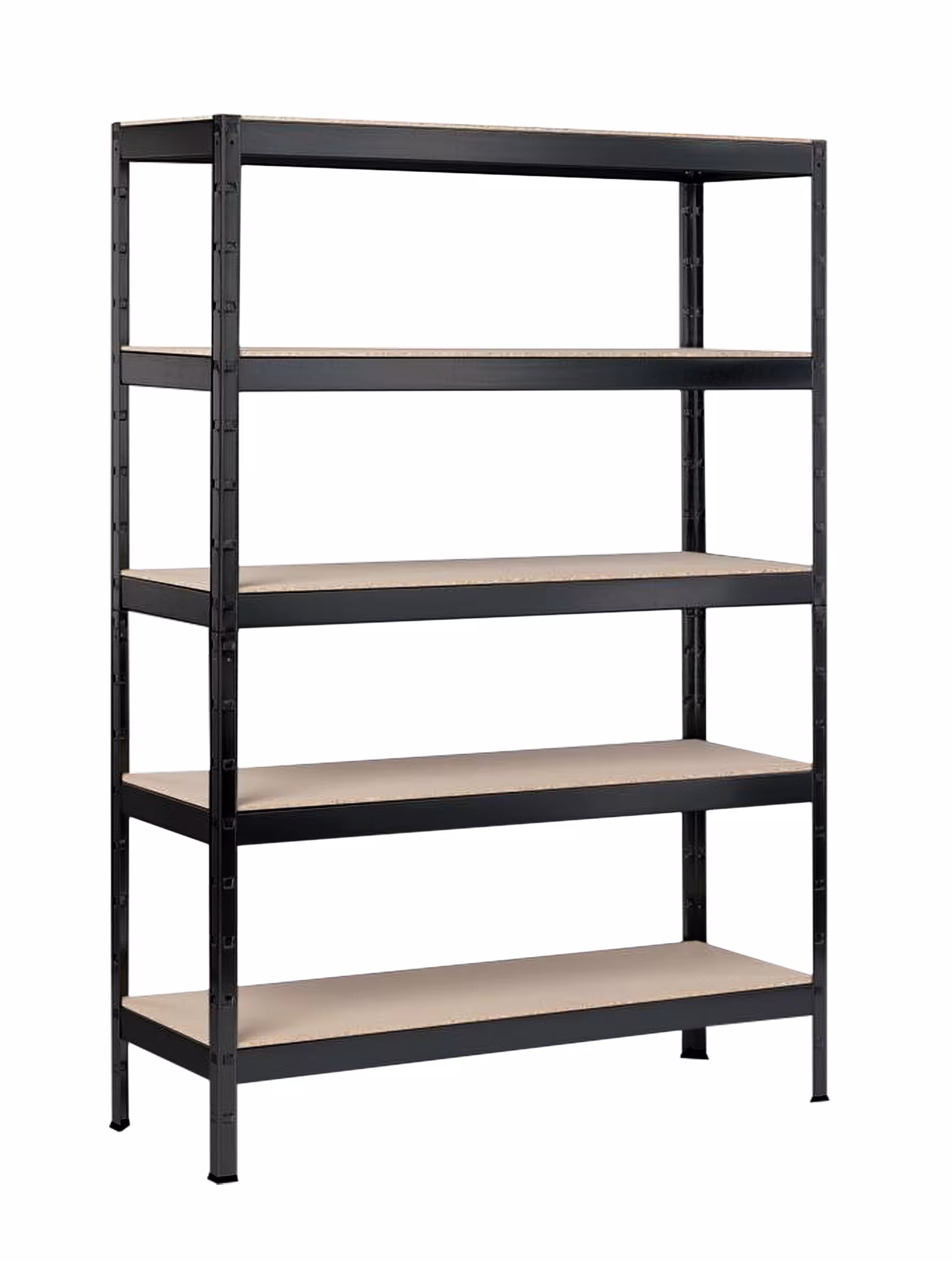 SCHULTE Regalwelt zware plank met 5 houten planken, 180x90x40 cm, zwart van het merk Schulte Regalwelt uit het assortiment stellingsystemen
