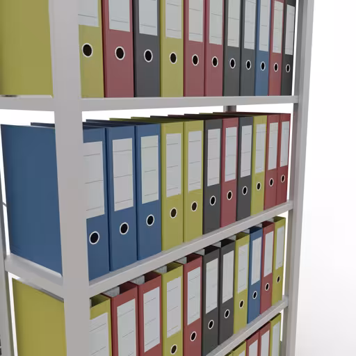 Afbeelding nr. 14 van het artikel, kantoorrekken, insteeksysteem MULTIplus85, 2000 x 1000 x 300 mm, 6 planken, zonder aanslaglijst, lichtgrijs uit de productgroep kantoorrekken van Schulte Lagertechnik