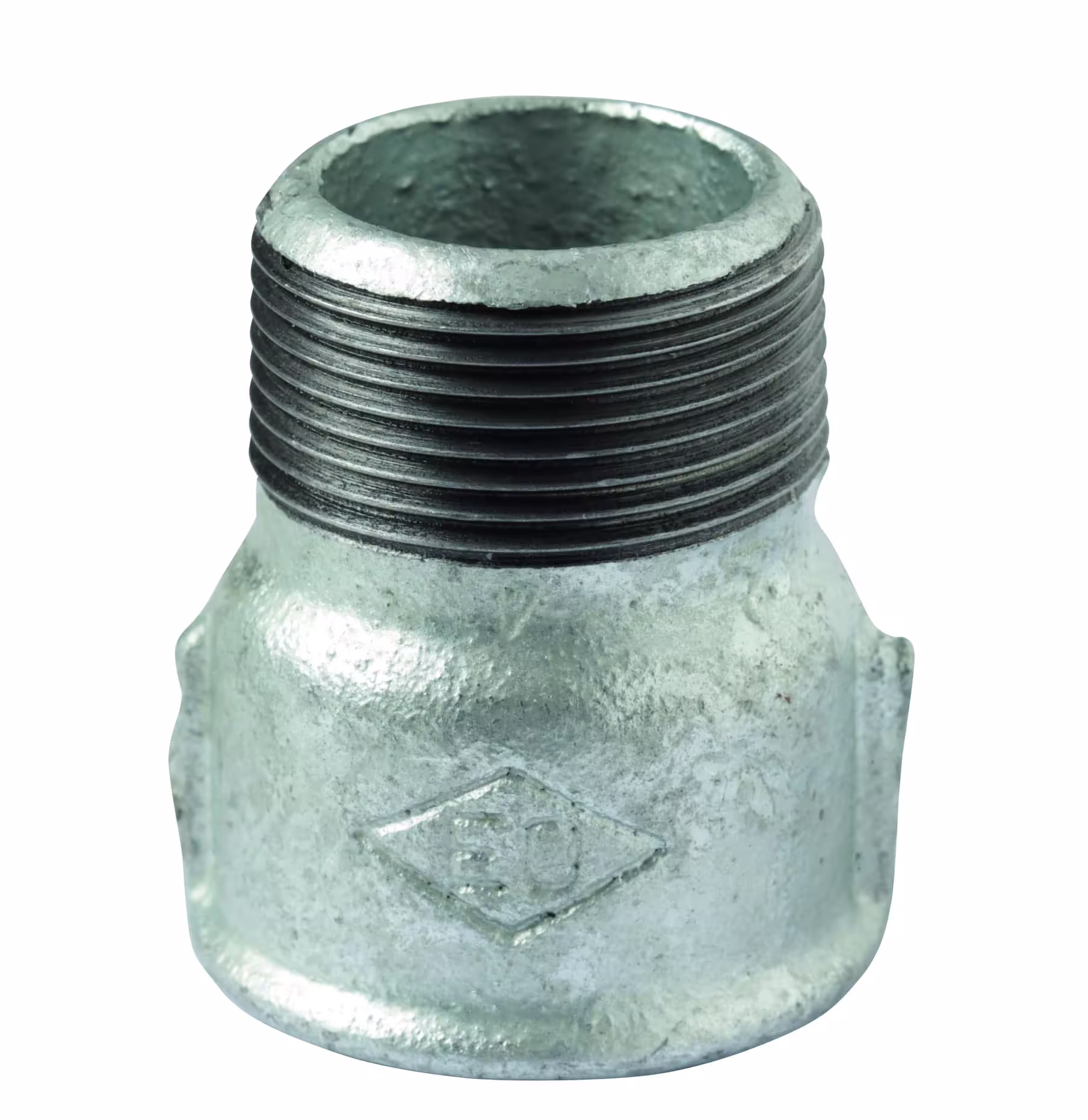 Atusa verlenghuls nr.529a 1 1/4" binnen/buiten van smeedbaar gietijzer, verzinkt van Atusa Atusa gietijzeren verlengstuk nr. 529A, gietijzeren fittingen, art.nr. 52905006