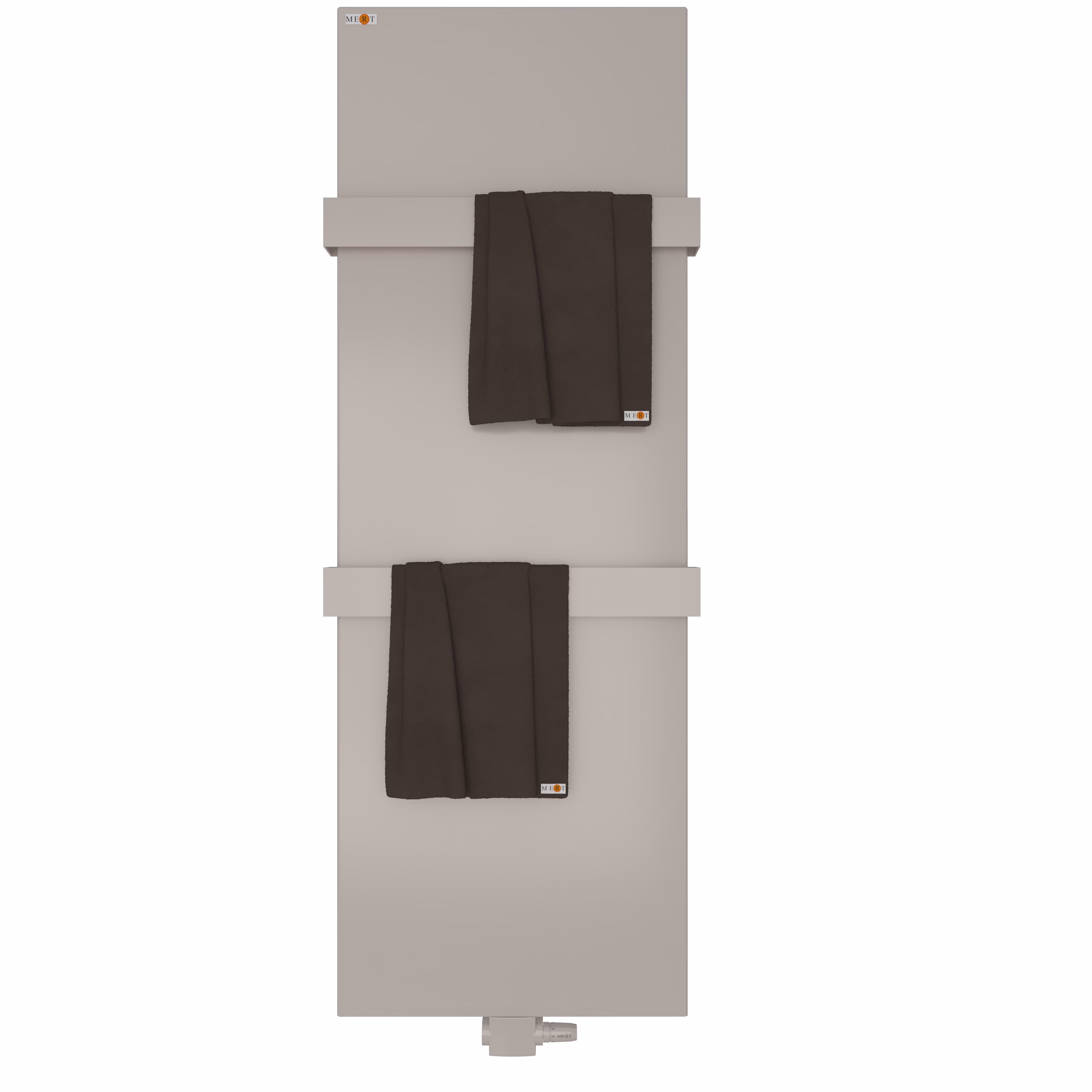 MERT Design Afdekking - Afdekking voor oude badkamerradiatoren van 500x1200 mm, wit