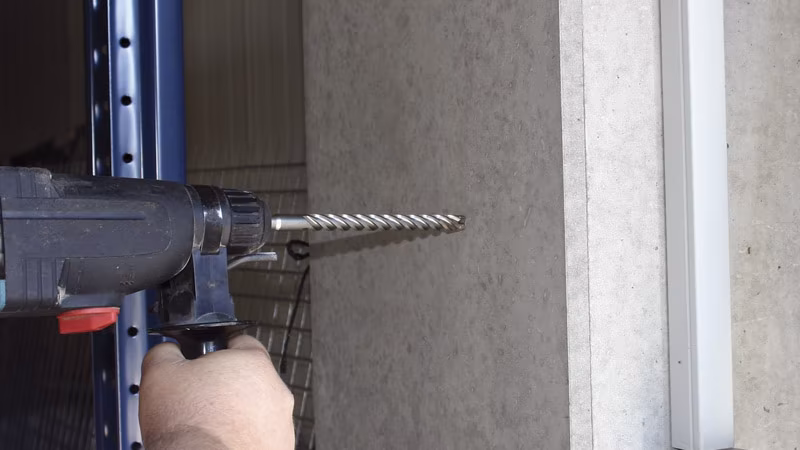 QUAD-SDS plus 7-delige hamerboorcassette Person, Gerät, Elektrische Bohrmaschine, Werkzeug, Konstruktion