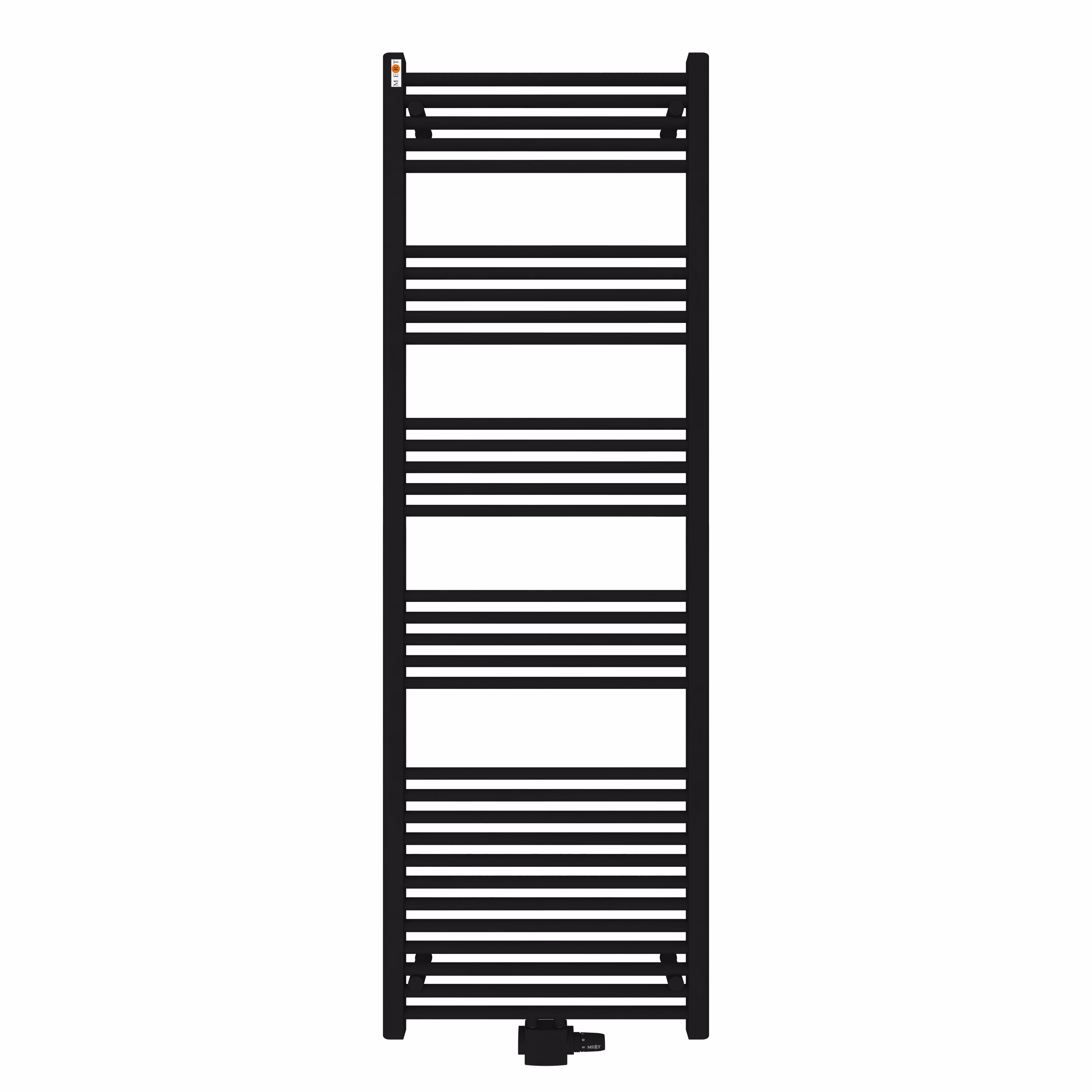 MERT Comfort M badkamer radiator, zwart recht, 500x1200mm