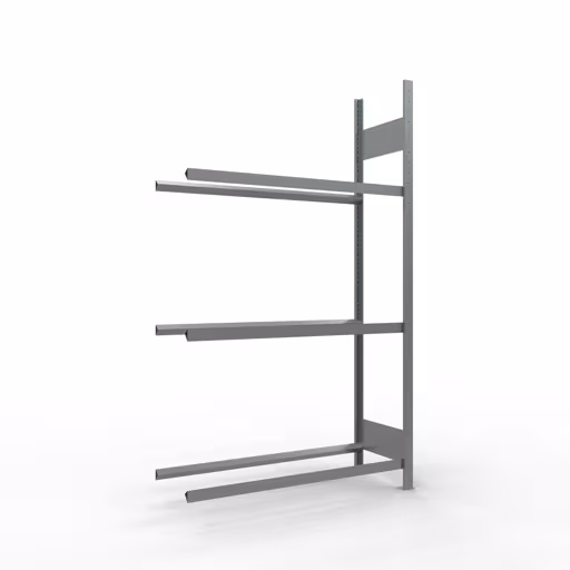 Aanbouwrek, wielen-/bandenrek, 2000 x 1150 x 400 mm (HxBxD), verzinkt, 3 opslagniveaus met 150 kg vakbelasting per niveau, opbergruimte voor auto-onderdelen, art.nr. 13891