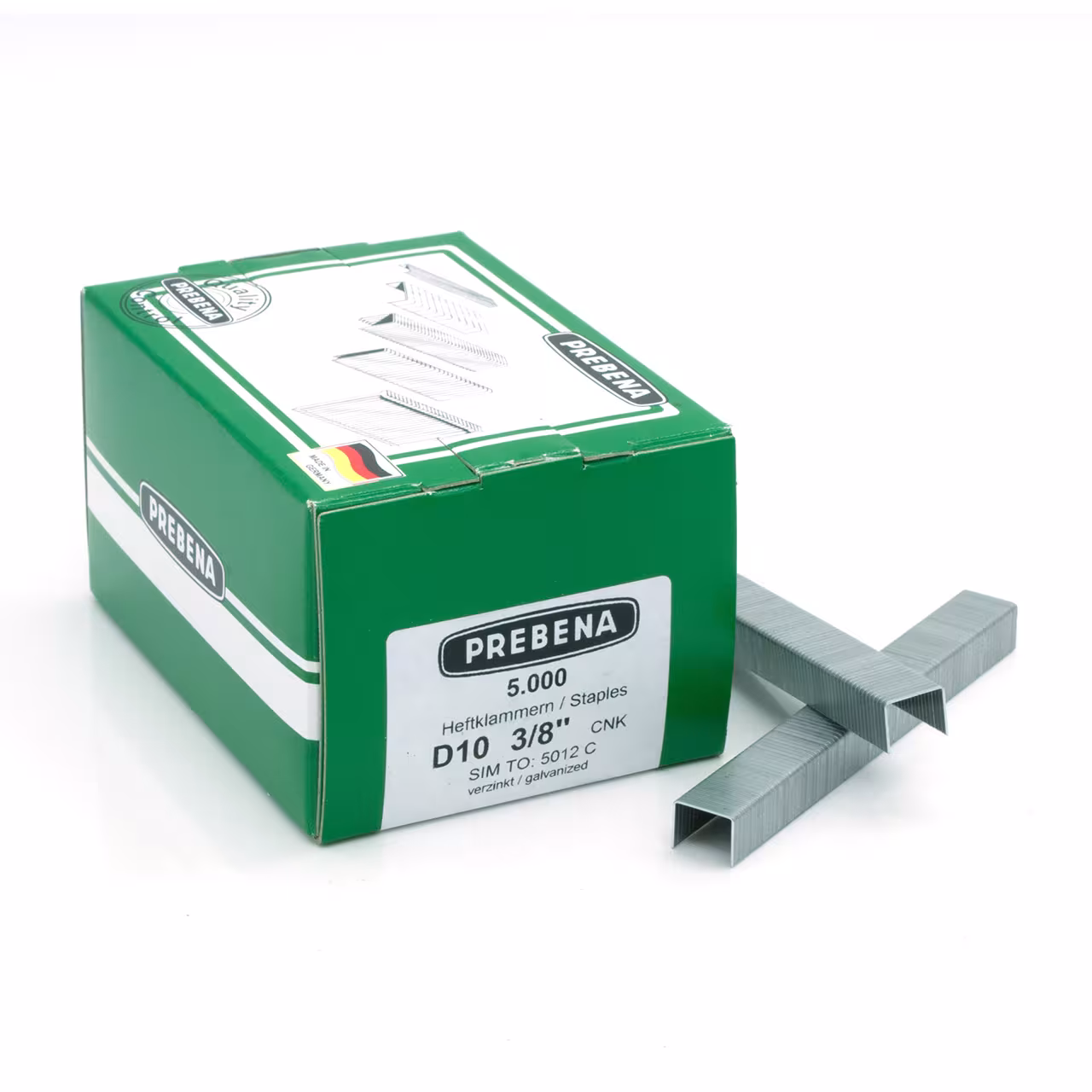 Gegalvaniseerde nietjes D10CNK van Prebena Gegalvaniseerde nieten, nieten & spijkers, artikelnr. D10CNK