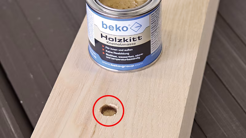 Houtplamuur gekneed 110 g, donker eiken Holz
