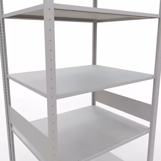Basisplank, legplank, insteeksysteem MULTIplus150, 3000 x 1000 x 800 mm (HxBxD), 7 legborden, lengtestangen, RAL 7035 lichtgrijs uit de categorie basisplanken met de GTIN 4004514293510 Basisplank, legbord, insteeksysteem MULTIplus150, 3000 x 1000 x 800 mm, 7 legborden, RAL 7035 lichtgrijs van het merk Schulte Lagertechnik uit het assortiment insteeksysteem