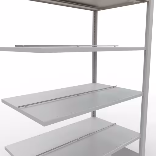 Aanbouwrekken, kantoorrekken, insteeksysteem MULTIplus150, 2000 x 1000 x 600 mm, 6 planken, met middenaanslag, lichtgrijs van het merk Schulte Lagertechnik uit het assortiment kantoorrekken