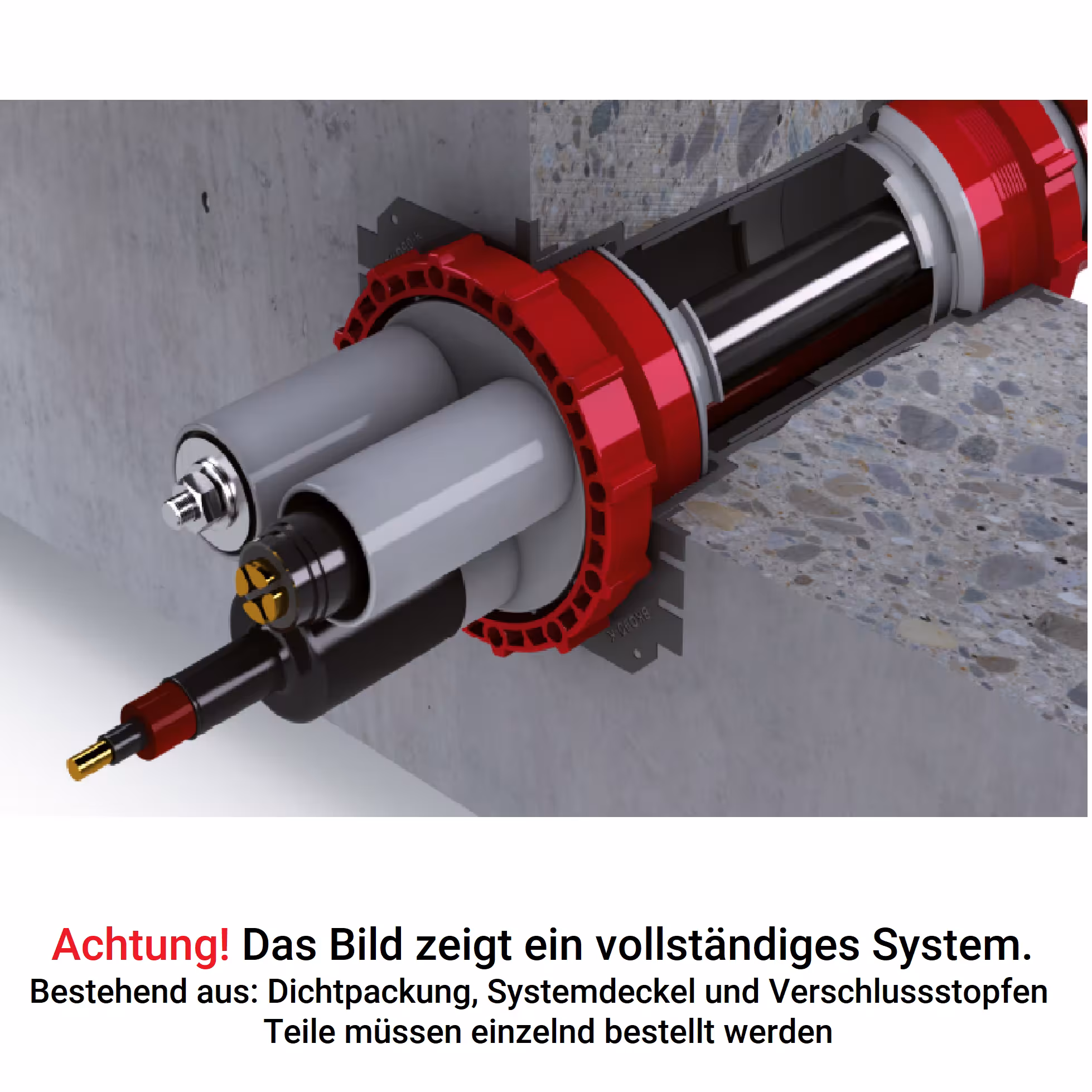 UGA BKD90 1-voudige afdichting pakking emigratiebescherming kabeldoorvoer BKD90-K/120 van UGA System-Technik met artikelnr. 401109012000