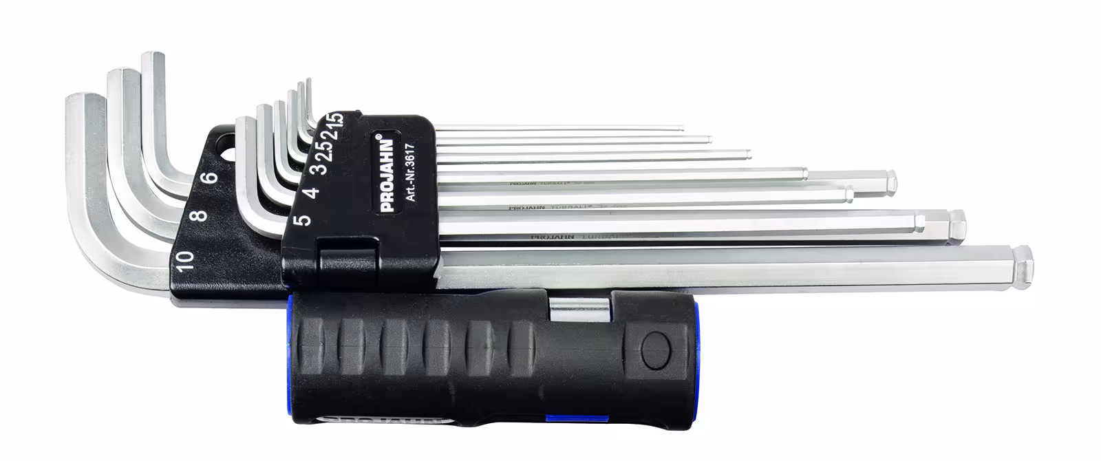 Andere weergave van het artikel Inbussleutelset, lange versie met multihandgreep en speciale kogelkop 1,5 - 10 mm, 9-delig uit de categorie handgereedschap