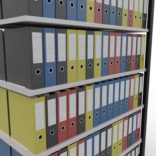 Afbeelding nr. 15 van het artikel, kantoorrekken, insteeksysteem MULTIplus150, 2300 x 1300 x 600 mm, 7 planken, zonder middenaanslag, zwart/lichtgrijs uit de productgroep kantoorrekken van Schulte Lagertechnik