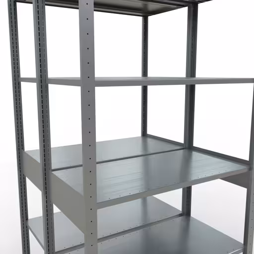 Basisplank, dubbele plank, stellingsysteem MULTIplus150, 2500 x 1000 x (2x500) mm, 2x6 planken, lengtestangen, verzinkt van Schulte Lagertechnik uit het rekkenassortiment