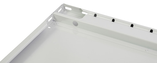 Extra plank MULTIplus150 1000 x 600, RAL 7035 lichtgrijs, inclusief 4 plankdragers van Schulte Lagertechnik uit de categorie steeksysteem
