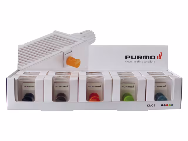 Hauptbild 851841 PURMO handdoekhaak voor platte radiator Knop umbra