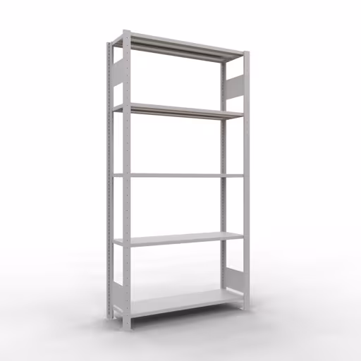 Figuur nr. 15 van het artikel basisrek, legplank-insteeksysteem MULTIplus85, 2000 x 1000 x 300 mm, 5 legborden, RAL 7035 lichtgrijs uit de productgroep insteeksysteem van het merk Schulte Lagertechnik.