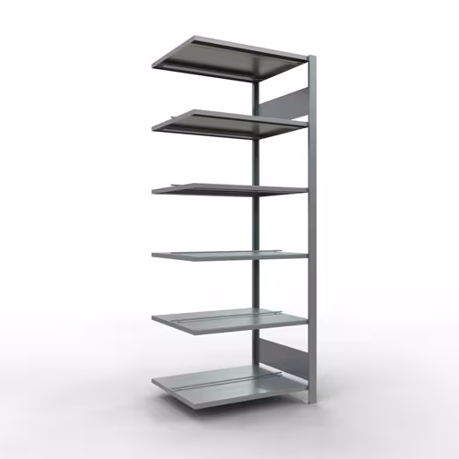 Afbeelding nr. 17 van het artikel, kantoorrekken, insteeksysteem MULTIplus150, 2000 x 750 x 600 mm, 6 legborden, verzinkt, met middenaanslag uit de productgroep kantoorrekken van Schulte Lagertechnik