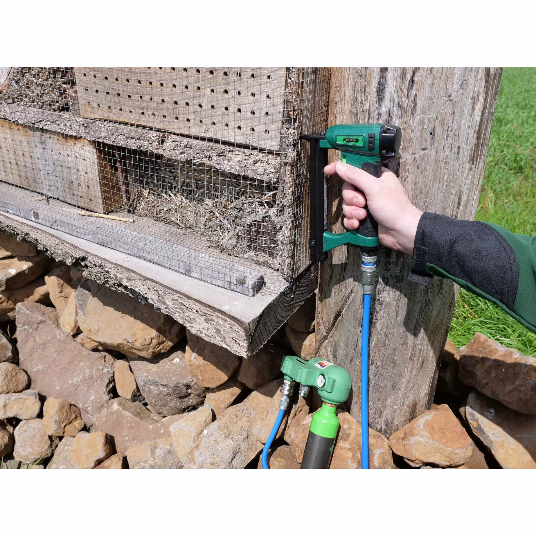 Pneumatische spijkermachine voor nieten van 4-16 mm 1GP-D16 van Prebena uit de categorie werkplaatsinrichting