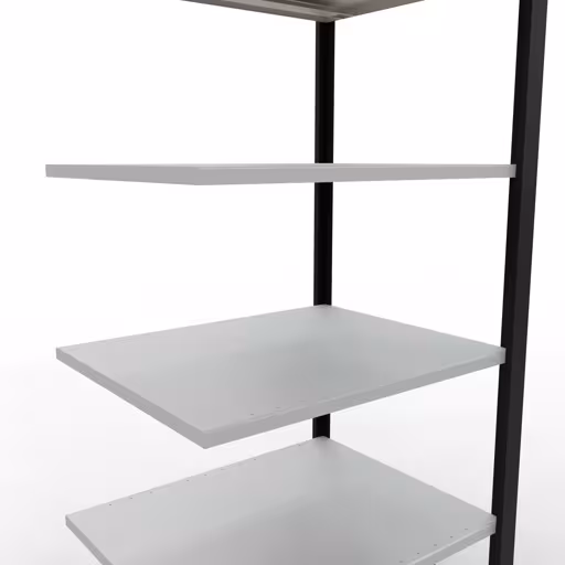 Afbeelding nr. 11 van het artikel, kantoorrekken, insteeksysteem MULTIplus150, 2000 x 750 x 600 mm, 6 planken, zonder middenaanslag, zwart/lichtgrijs uit de productgroep kantoorrekken van Schulte Lagertechnik