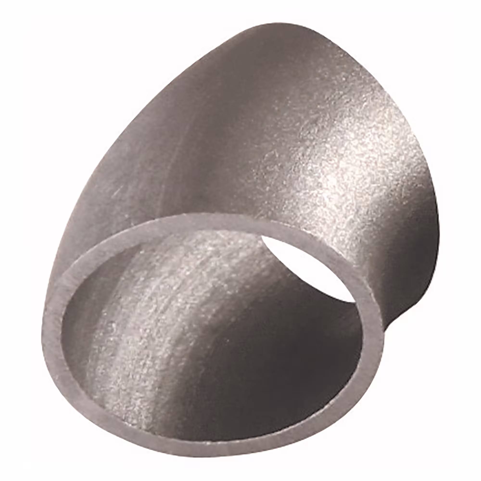 Lasbochten 45° kort, blank, lasfittingen zwart, art.nr. C3450027