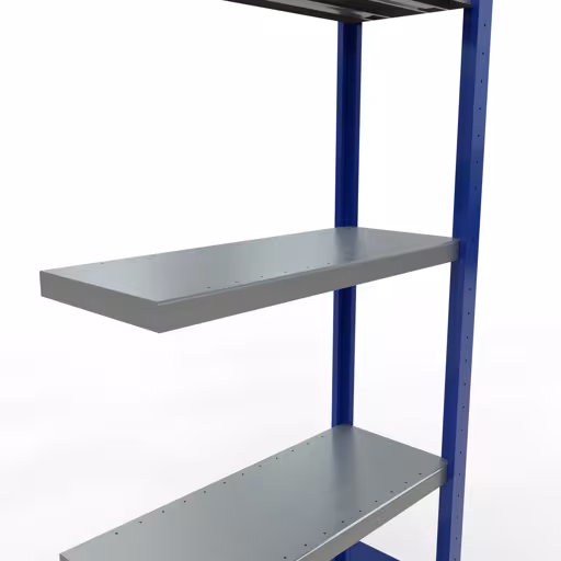 Afbeelding nr. 14 van het artikel aanbouwrekken, stellingrekken, insteeksysteem MULTIplus250, 2000 x 750 x 300 mm, 5 legborden, lengtestangen, RAL 5010 gentiaanblauw/verzinkt/verzinkt uit de productgroep insteeksysteem van Schulte Lagertechnik