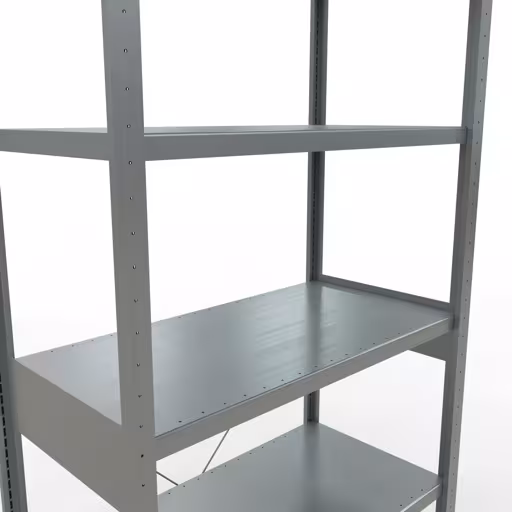 Figuur nr. 12 van het artikel basisrek, legplank, insteeksysteem MULTIplus330, 2500 x 1000 x 500 mm, 6 legborden, kruisschoor, verzinkt uit de insteeksysteem productgroep van Schulte Lagertechnik.